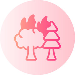 wildfire gradient icon