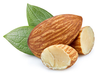 Almond full macro shoot nuts healthy