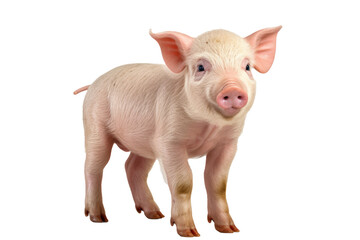 Pig on transparent background