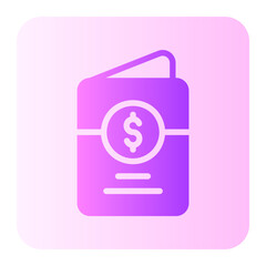 bank account gradient icon