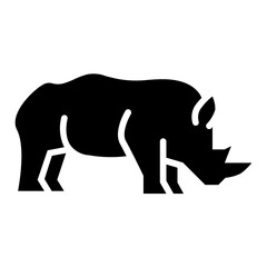 silhouette of a rhinoceros © Zayn Arfn