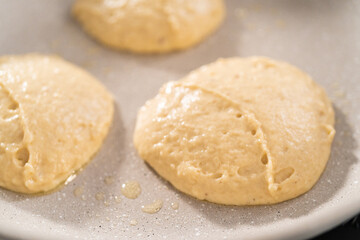 Eggnog pancakes
