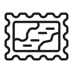 post stamp line icon