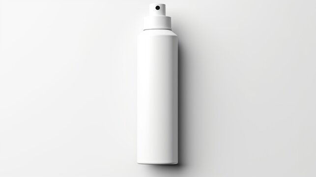 Maqueta de un spray o aerosol. Generado por IA.