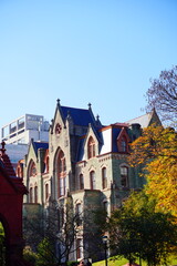 University of Pennsylvania Fall colorful foliage autumn landscape	