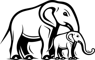 Obraz premium love elephant 