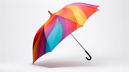 A modern, inverted umbrella showcasing its innovative design and vibrant color, looking striking against a clean white background.