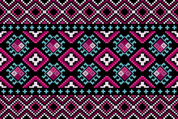 Traditional ethnic,geometric ethnic fabric pattern for textiles,rugs,wallpaper,clothing,sarong,batik,wrap,embroidery,print,background,vector illustration.