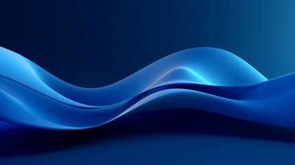 Abstract blue color gradient studio background for product presentation.