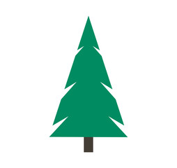 Christmas tree icon design element. PNG llustration.