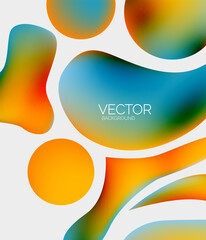 Abstract liquid bubble background. Liquid gradients