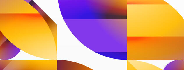 Obraz premium Triangle and circle minimalist composition. Simple elegance meets geometric harmony in captivating visual design for wallpaper, banner, background, landing page, wall art, invitation, prints, posters