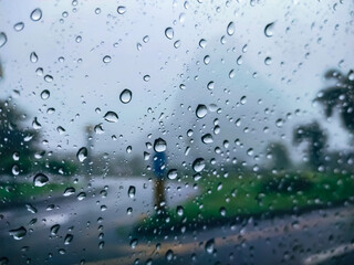 rain drops on window