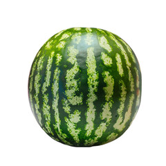 Watermelon is isolated on a transparent background. Watermelon  PNG Generative AI 