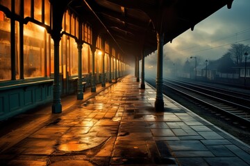 a train station photograph, photography, professional quality --ar 3:2 --v 5.2 Job ID:...