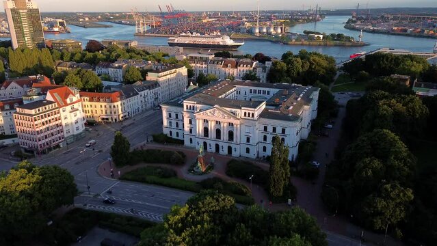 Harbour in Altona, Hamburg, Germany