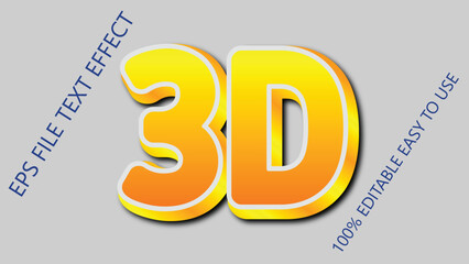 3D Text Effect Design File Digital Download