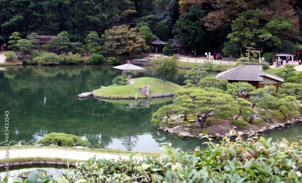 Canvas Prints Korakuen Gardens, Okayama, Honshu Island, Japan