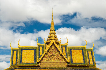 Cambodian temple roof