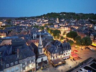 Naval Museum, Musse de la MarineHonfleur France evening drone aerial