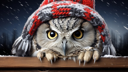 owl in the barn HD 8K wallpaper Stock Photographic Image 
