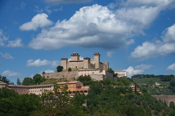 Fototapeta na wymiar View of Spoleto, Umbria, Italy