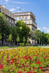 Nowa Huta destrict with buildings from communist Poland and becoming one of the most visited...