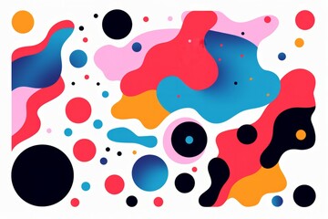 Abstract modern coloured shapes, line arts background design 
