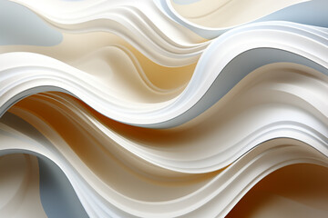 Obraz premium Abstract 3D wallpaper with mesmerizing swindling silky shapes creating a dynamic and sophisticated atmosphere. Ai generated