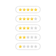Star rating icon. Star quality rating icon. Customer choice. Rank rating stars feedback.