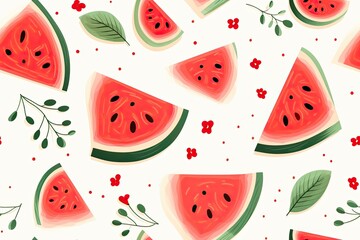 Fruits are cute, fresh, and have cloth patterns and drawings.