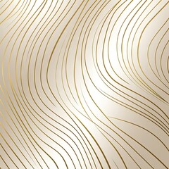 Golden lines seamless pattern on white background.