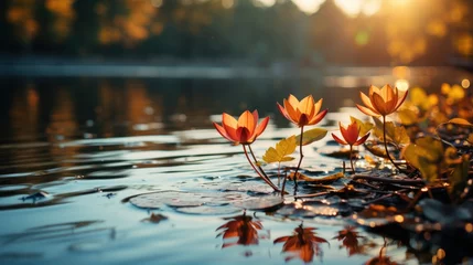 Foto auf Acrylglas Most Beautiful autumn nature and Landscape on River side © Bilal