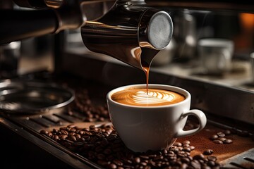 Realistic photos of coffee for display.