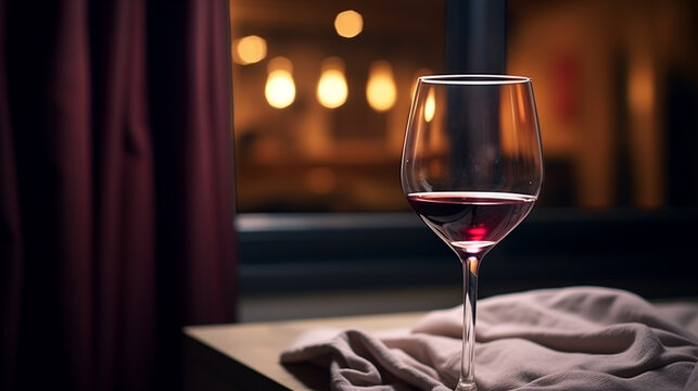 glass of red wine HD 8K wallpaper Stock Photographic Image 