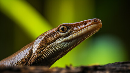 Obraz premium close up of a lizard HD 8K wallpaper Stock Photographic Image 