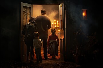 A family that is about to walk into the horrifying fires of hell.