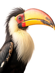 Obraz premium Hornbill Studio Shot Isolated on Clear White Background, Generative AI