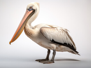 Obraz premium Pelican Studio Shot Isolated on Clear White Background, Generative AI
