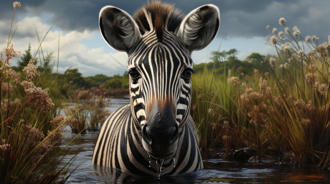 Celebrating International Zebra Day Focus in Water
