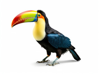 Obraz premium Tucan Studio Shot Isolated on Clear White Background, Generative AI
