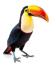 Obraz premium Tucan Studio Shot Isolated on Clear White Background, Generative AI