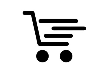 Shopping cart line editable stroke vector art icon. Shopping cart icon for apps and websites. Web store and shop buy logo symbol. EPS10 