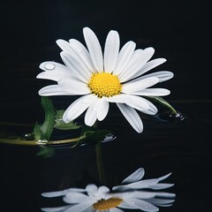 Daisy single Flower Realistic AI Generated pictures