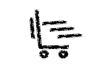 Shopping cart line editable stroke vector art icon. Shopping cart icon for apps and websites. Web store and shop buy logo symbol. EPS10 