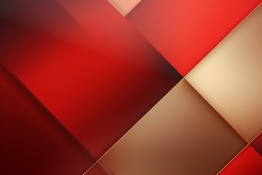 Abstract background design modern red and gold geometric elements vector illustration minimalistic