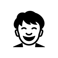 A person laughing icon - Simple Vector Illustration