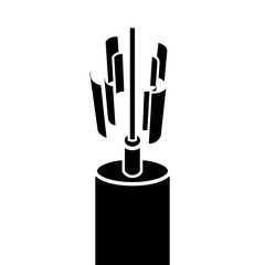 radio signal tower icon vector illustration eps