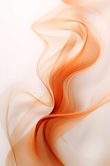 Tawny abstract lines on white background