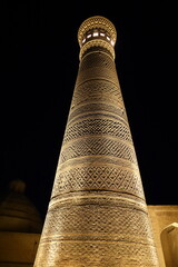 Historic architecture of Itchan Kala, walled inner town of the city of Khiva, Uzbekistan. UNESCO...